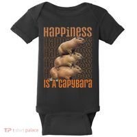 Capybara Happiness Is A Capybara Baby Bodysuit thumb 0