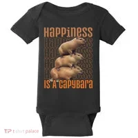 Capybara Happiness Is A Capybara Baby Bodysuit thumb 0
