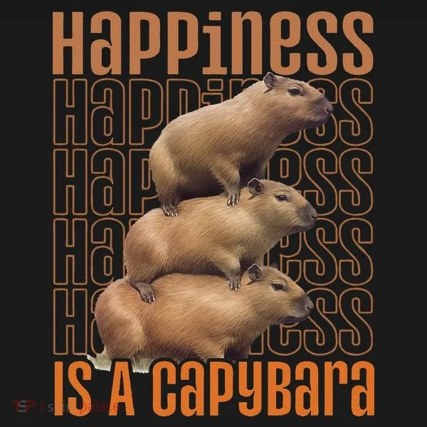 Capybara Happiness Is A Capybara Baby Bodysuit