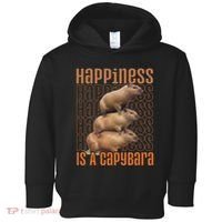 Capybara Happiness Is A Capybara Toddler Hoodie thumb 0