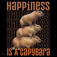 Capybara Happiness Is A Capybara Toddler Hoodie thumb 2