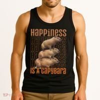 Capybara Happiness Is A Capybara Tank Top thumb 3