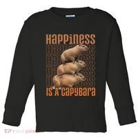 Capybara Happiness Is A Capybara Toddler Long Sleeve Shirt thumb 0
