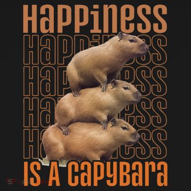 Capybara Happiness Is A Capybara Toddler Long Sleeve Shirt