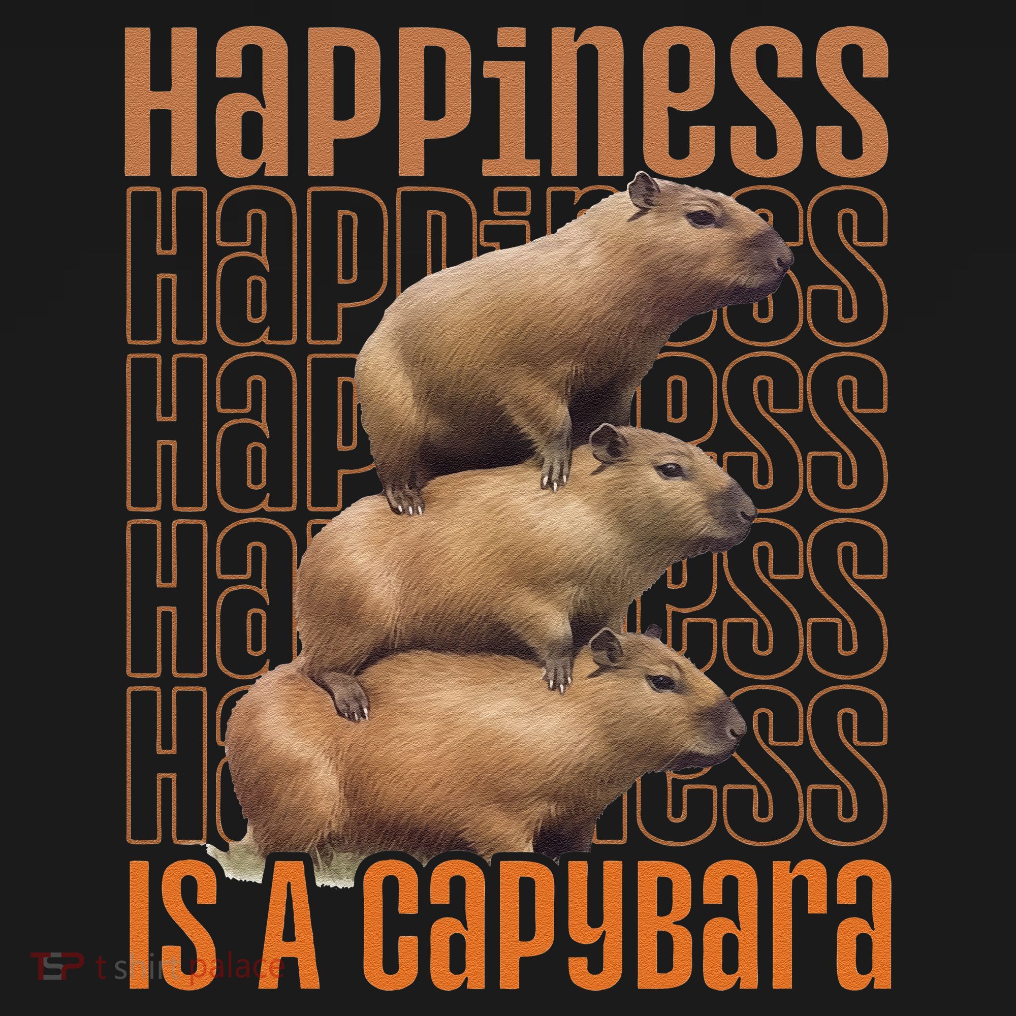 Capybara Happiness Is A Capybara Toddler Long Sleeve Shirt