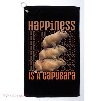 Capybara Happiness Is A Capybara Golf Towel