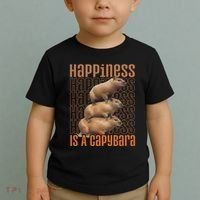 Capybara Happiness Is A Capybara Toddler T-Shirt thumb 2