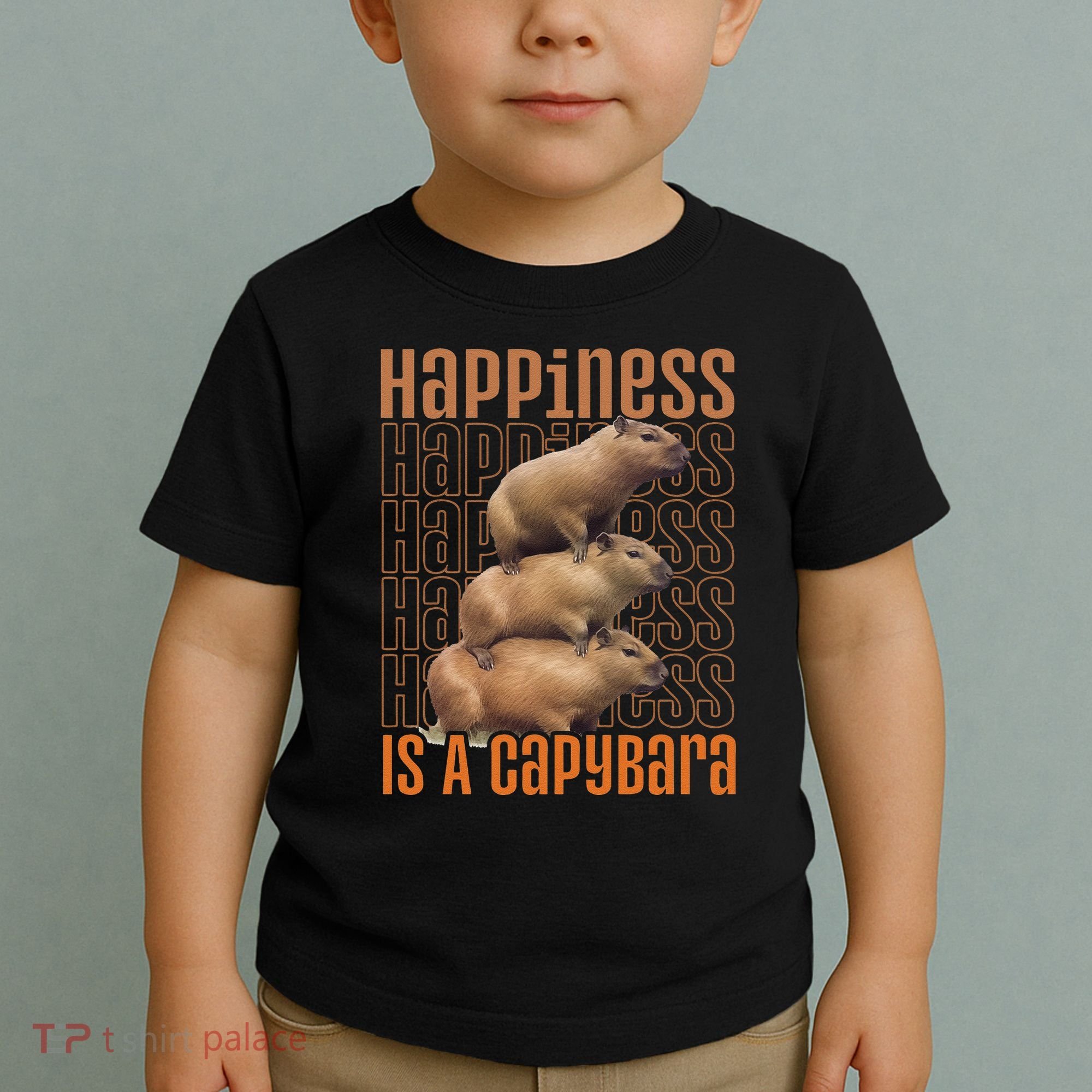 Capybara Happiness Is A Capybara Toddler T-Shirt
