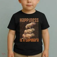 Capybara Happiness Is A Capybara Toddler T-Shirt thumb 2