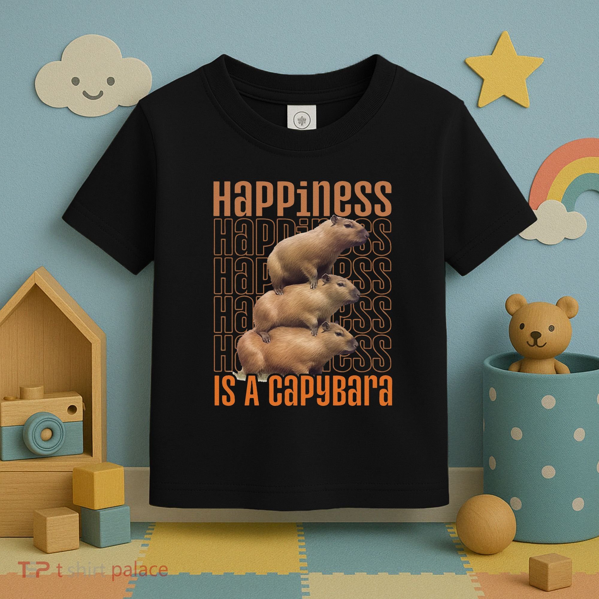 Capybara Happiness Is A Capybara Toddler T-Shirt