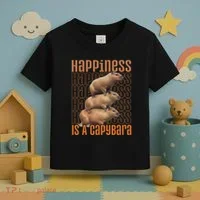 Capybara Happiness Is A Capybara Toddler T-Shirt thumb 3