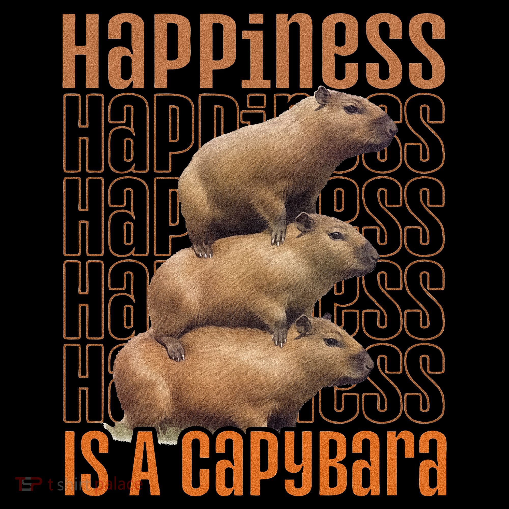 Capybara Happiness Is A Capybara Toddler T-Shirt