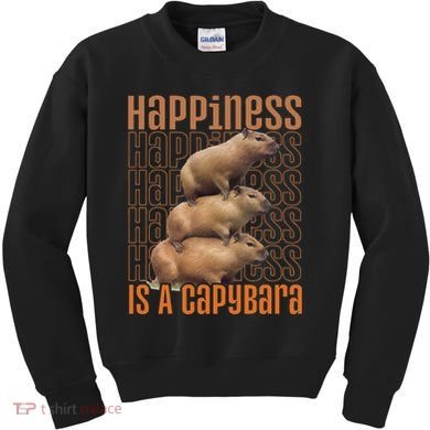 Capybara Happiness Is A Capybara Kids Sweatshirt