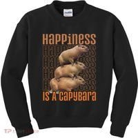 Capybara Happiness Is A Capybara Kids Sweatshirt thumb 0