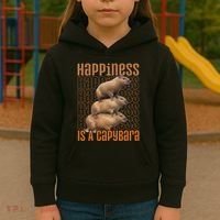 Capybara Happiness Is A Capybara Kids Hoodie thumb 3