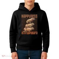 Capybara Happiness Is A Capybara Kids Hoodie thumb 4