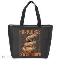 Capybara Happiness Is A Capybara Tote Bag thumb 0