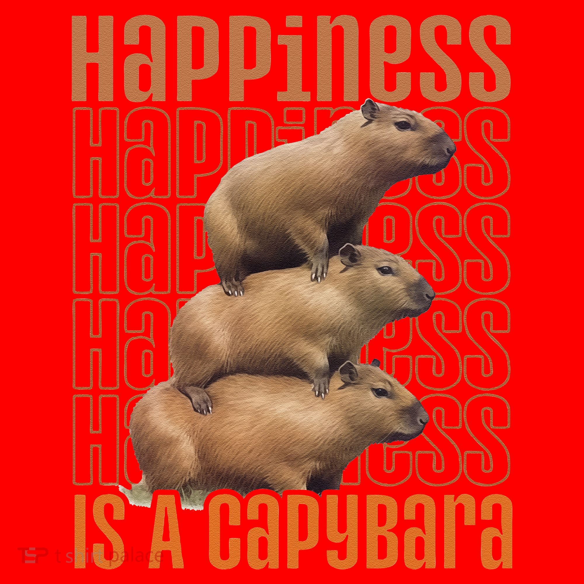 Capybara Happiness Is A Capybara Santa Hat