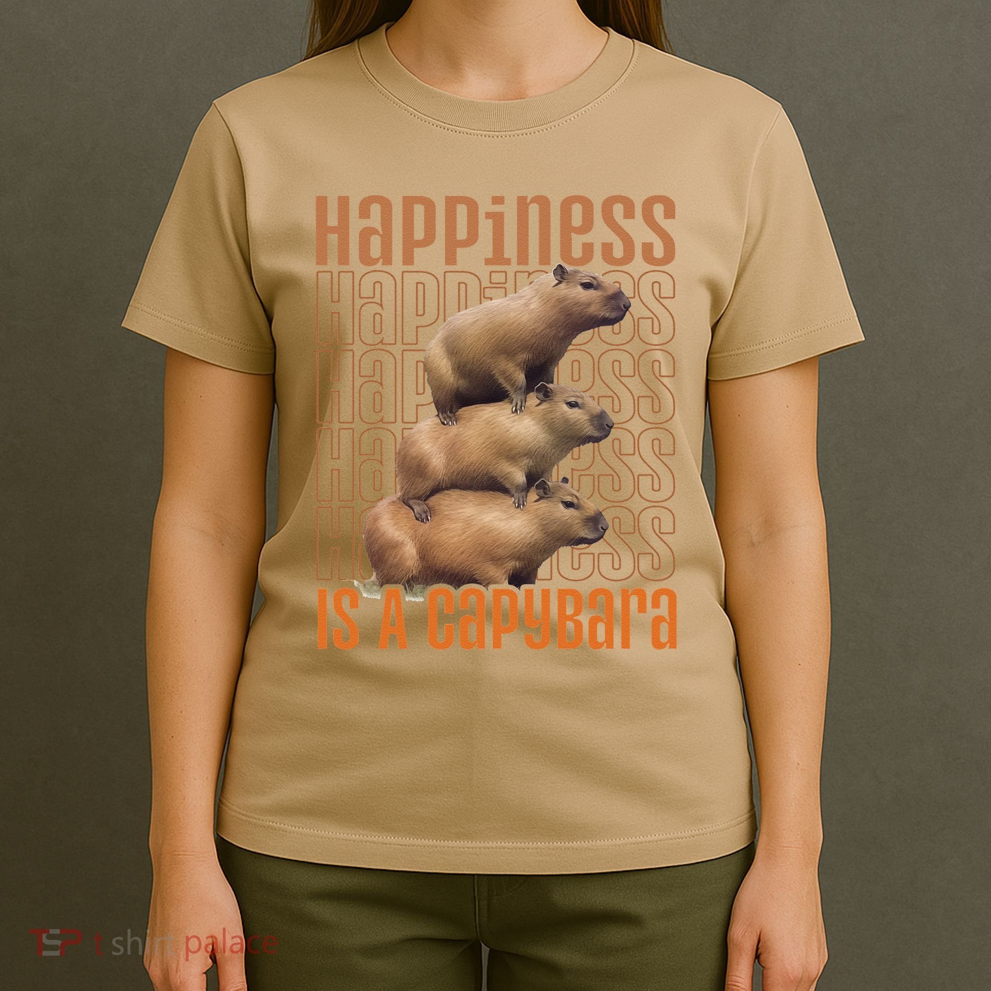 Capybara Happiness Is A Capybara T-Shirt