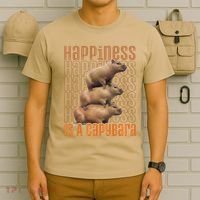 Capybara Happiness Is A Capybara T-Shirt thumb 6
