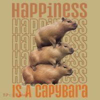 Capybara Happiness Is A Capybara Mousepad thumb 1