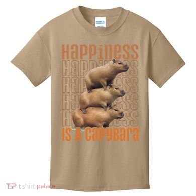 Capybara Happiness Is A Capybara Kids T-Shirt