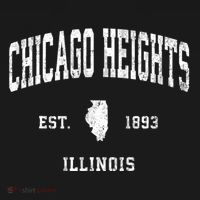 Chicago Heights Illinois Il Vintage Athletic Sports T-Shirt thumb 7