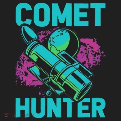 Comet Hunter I Astronomy Comfort Colors Boxy T-Shirt
