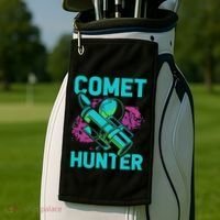 Comet Hunter I Astronomy Golf Towel thumb 2
