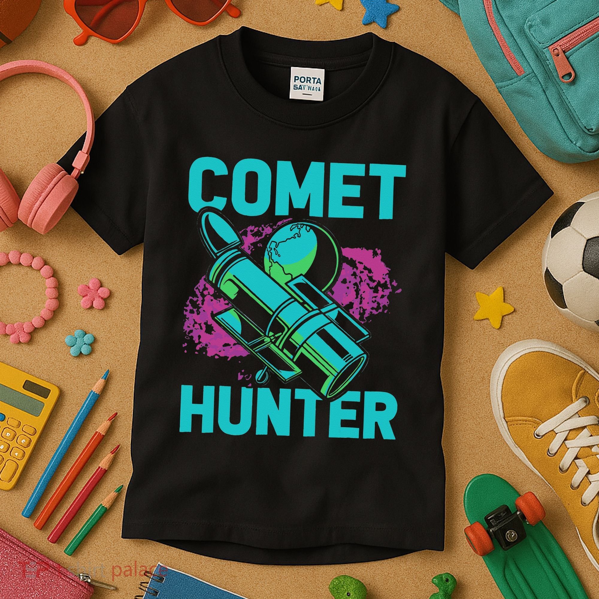 Comet Hunter I Astronomy Kids T-Shirt