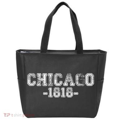 Chicago 1818 Retro Tote Bag