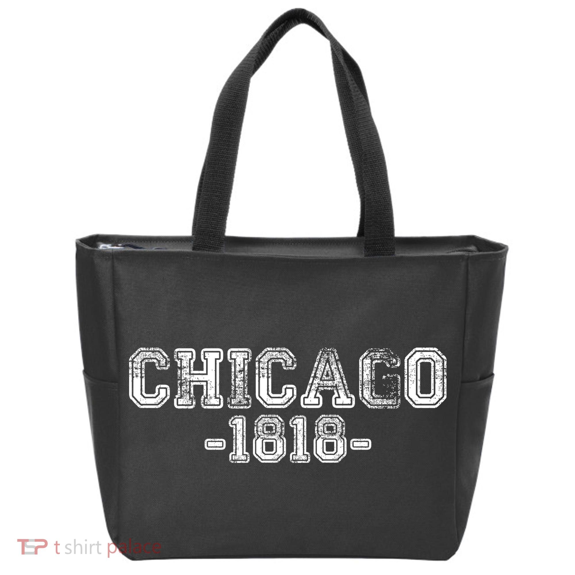Chicago 1818 Retro Tote Bag