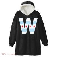 Chicago City Flag W Hooded Wearable Blanket thumb 0