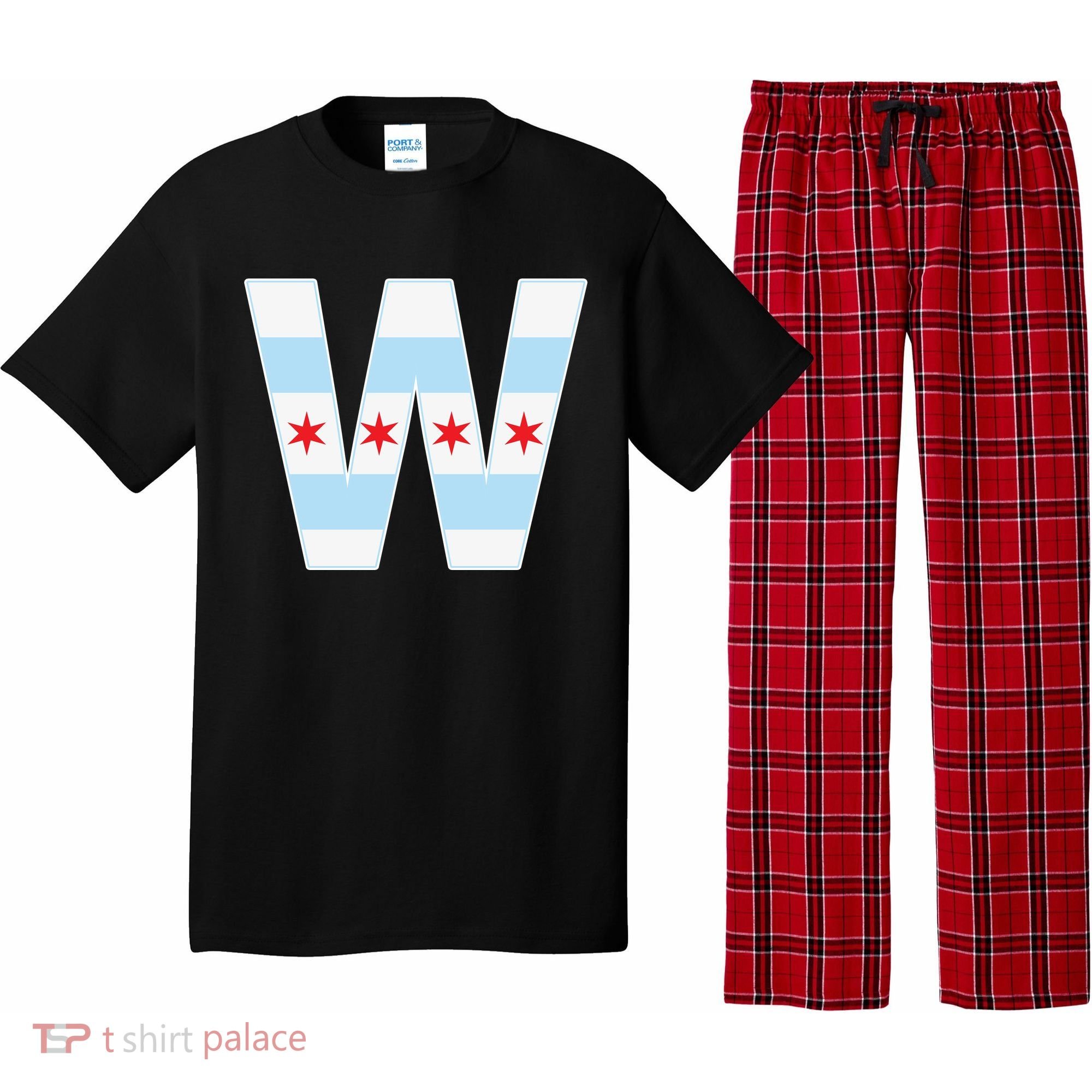 Chicago City Flag W Pajama Set