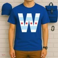 Chicago City Flag W T-Shirt thumb 6