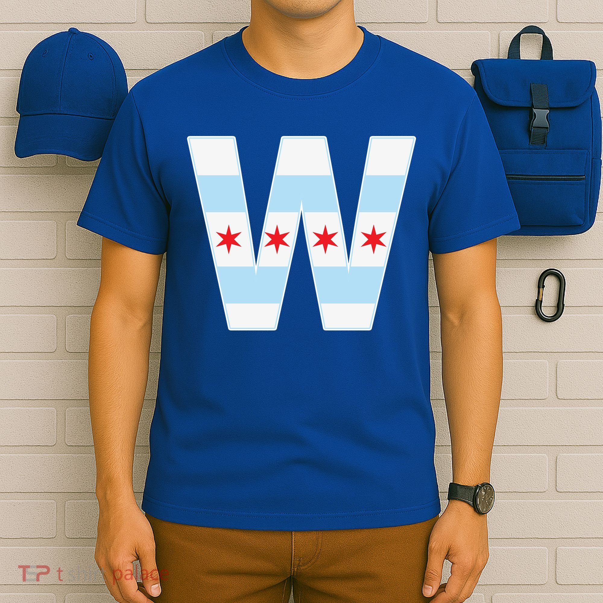 Chicago City Flag W T-Shirt