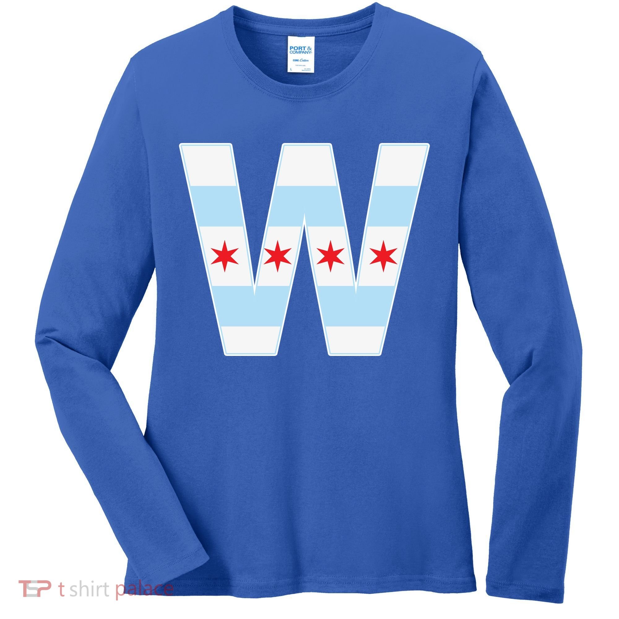 Chicago City Flag W Women's Long Sleeve Shirt