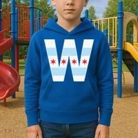 Chicago City Flag W Kids Hoodie thumb 2
