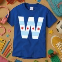 Chicago City Flag W Kids T-Shirt thumb 3