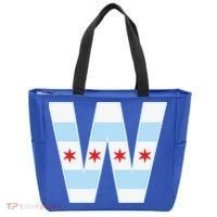 Chicago City Flag W Tote Bag thumb 0