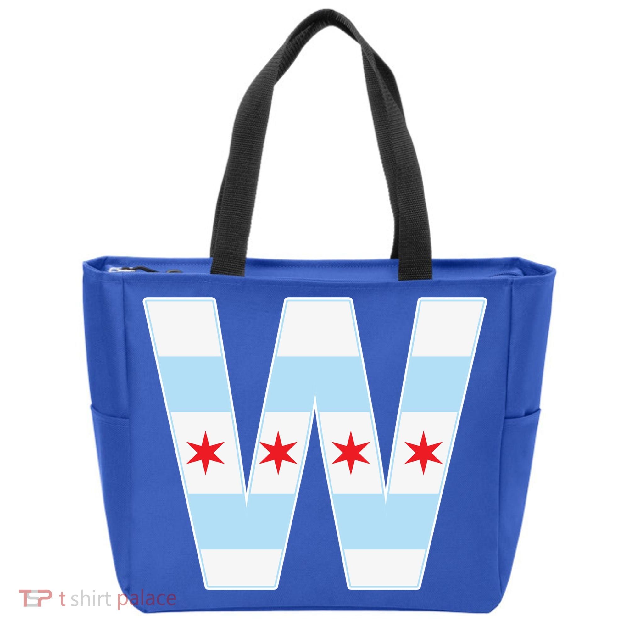 Chicago City Flag W Tote Bag