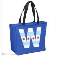 Chicago City Flag W Tote Bag thumb 2