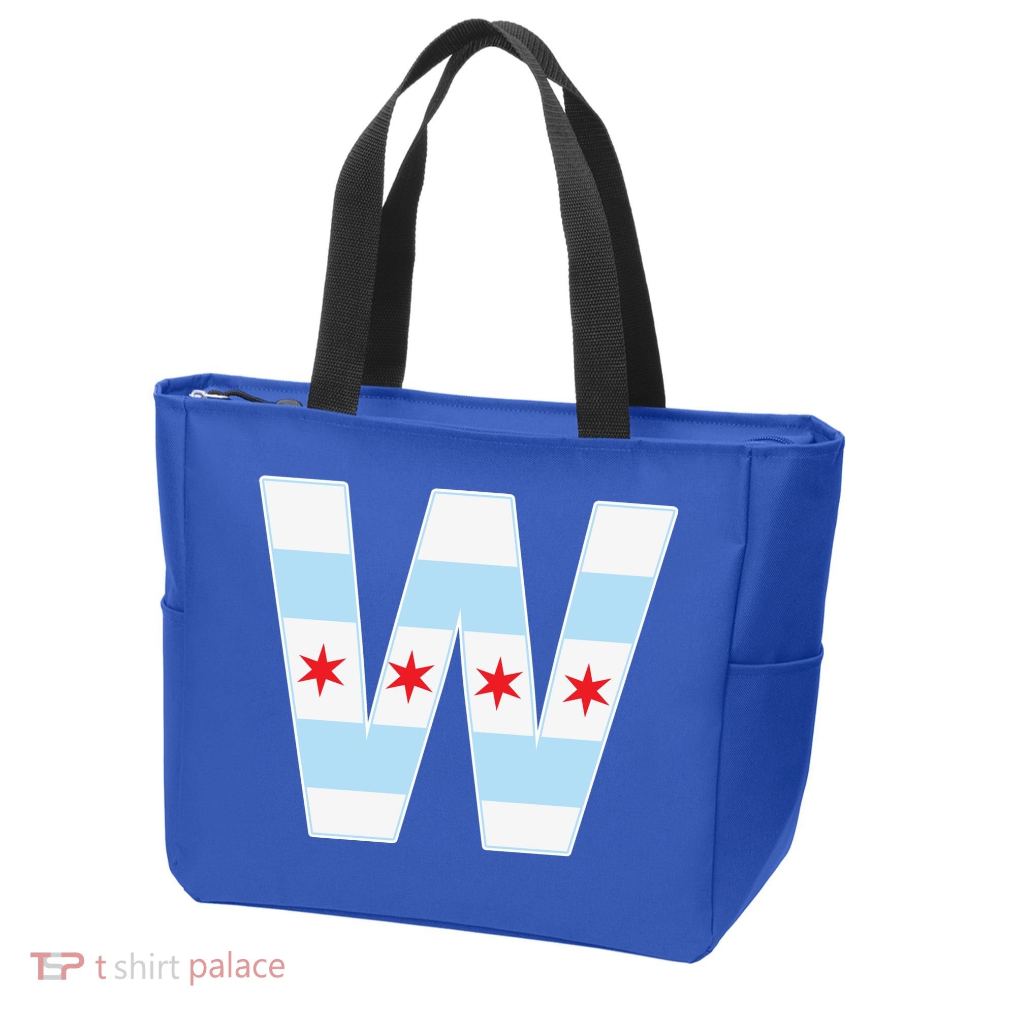 Chicago City Flag W Tote Bag
