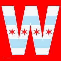 Chicago City Flag W Santa Hat thumb 1