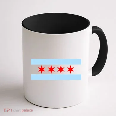 Chicago Flag Coffee Mug back