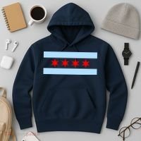 Chicago Flag Hoodie thumb 3