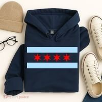 Chicago Flag Hoodie thumb 4