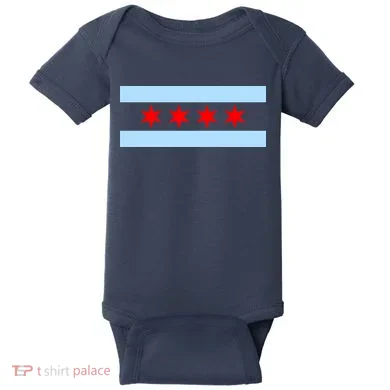 Chicago Flag Baby Bodysuit