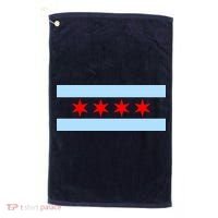 Chicago Flag Golf Towel thumb 0