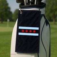 Chicago Flag Golf Towel thumb 2